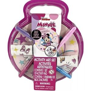 Disney Junior Minnie's Activity Art Set,Color and Sticker.Lots Included See Pics